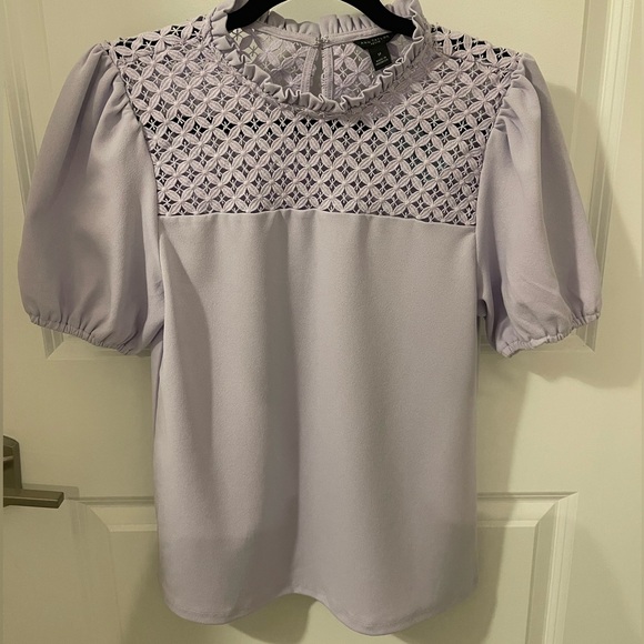 Ann Taylor Blouse, Size Small Petite, Lilac Purple, New With Tags - Picture 2 of 9
